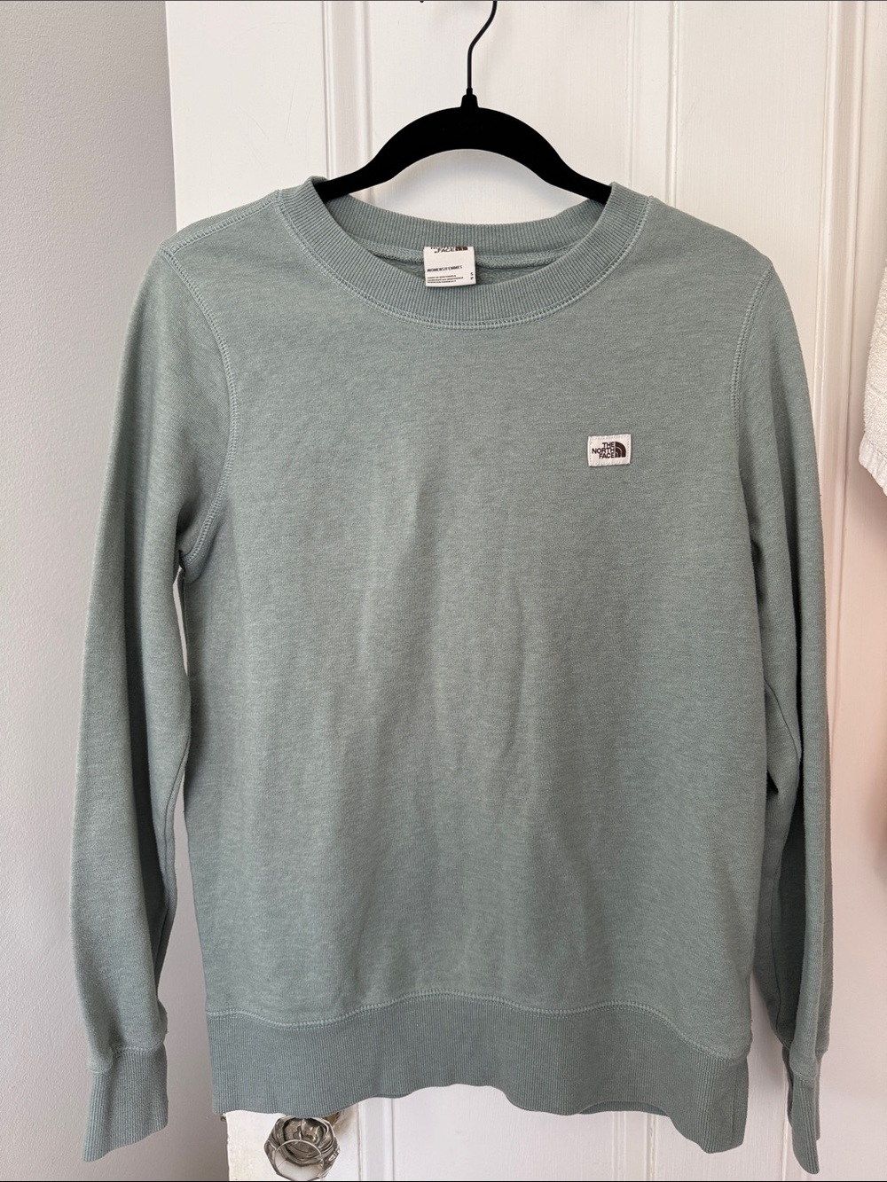 The North Face Women’s Crewneck Sweatshirt in Sage Green